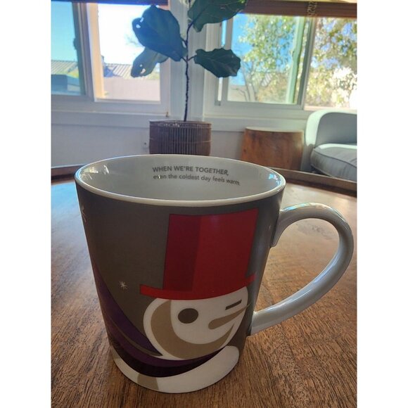 2011 Starbucks Snowman Christmas Holiday Coffee Mug | When We're Together - Picture 1 of 7